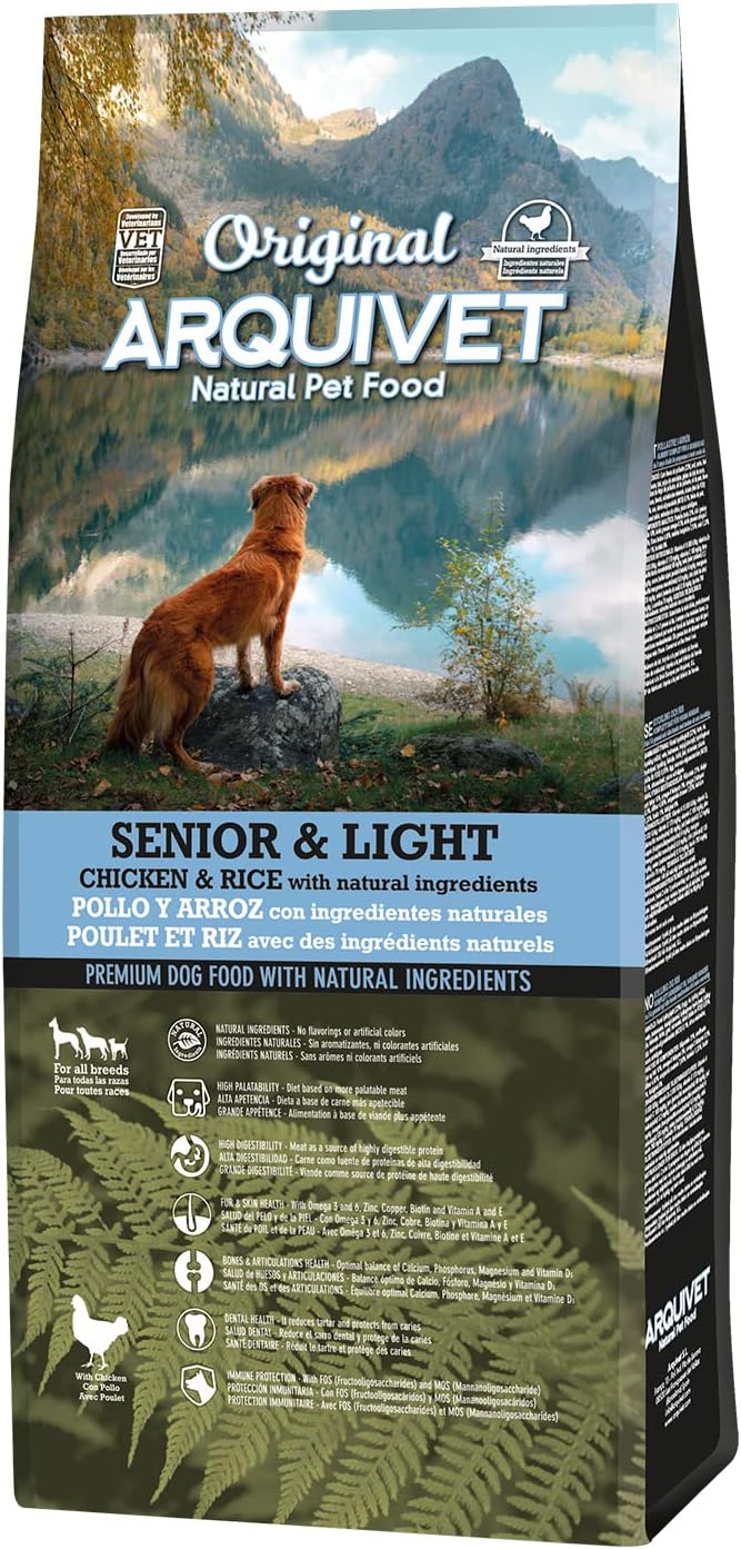 ARQUIVET Original - Senior & Light - Poulet et Riz - 12 kg
