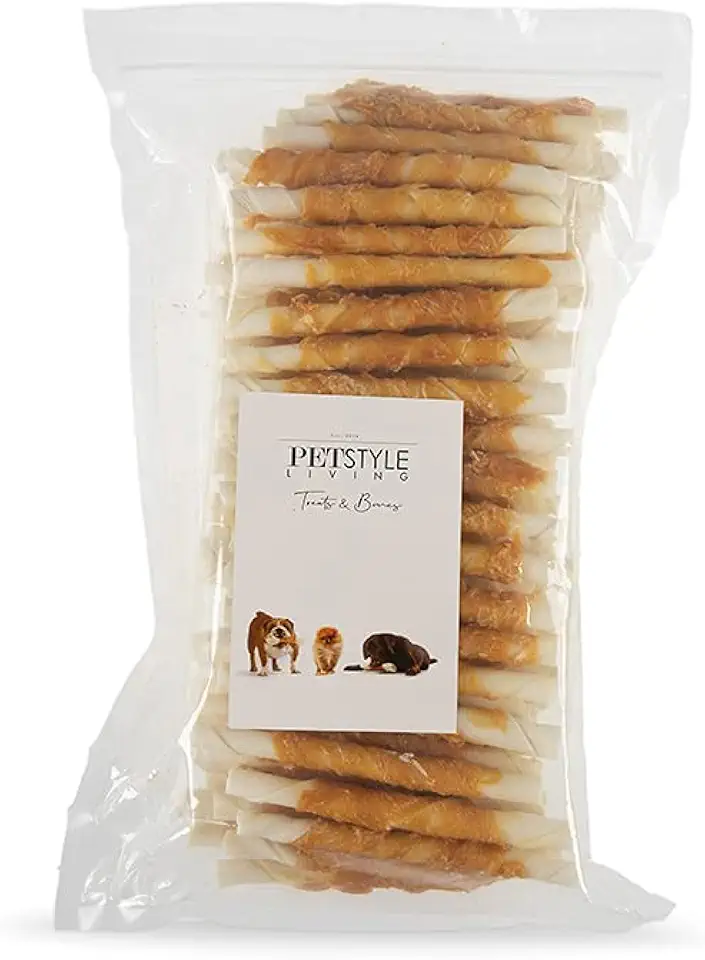Petstyle Living Chicken Chew Sticks – Dog Snack – 100 Pieces