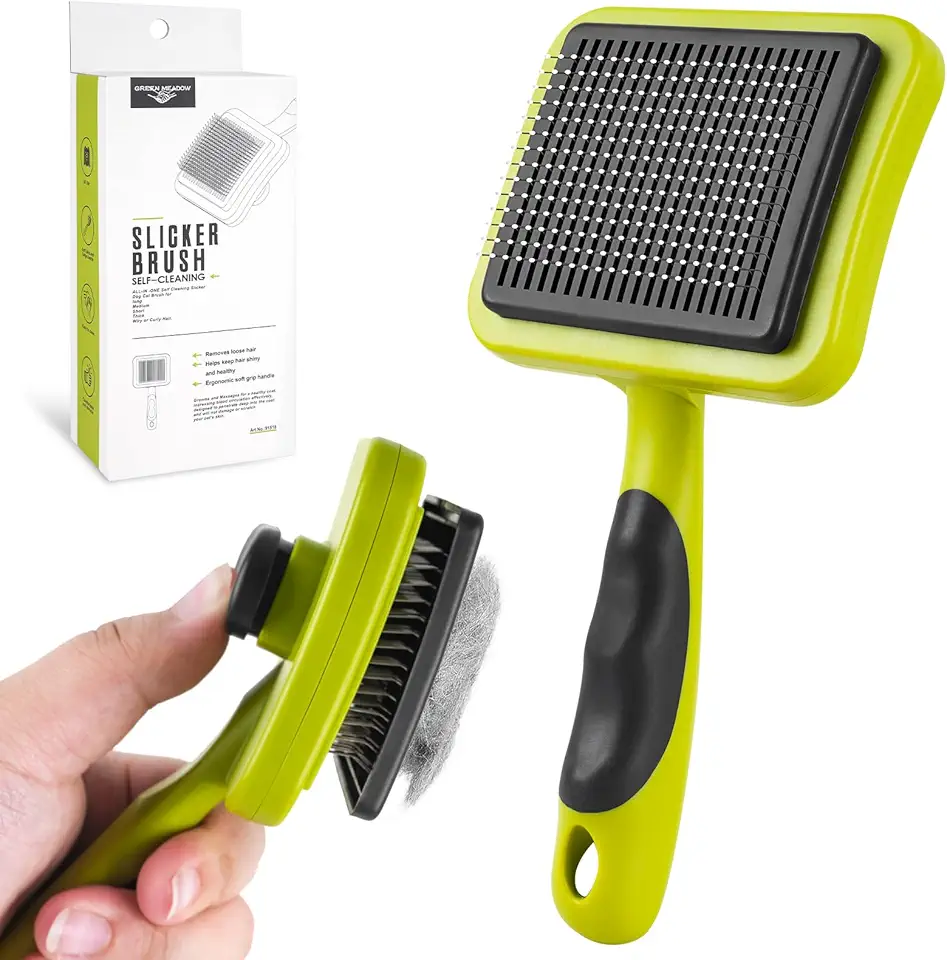 Brosse autonettoyante Elzle pour chiens et chats