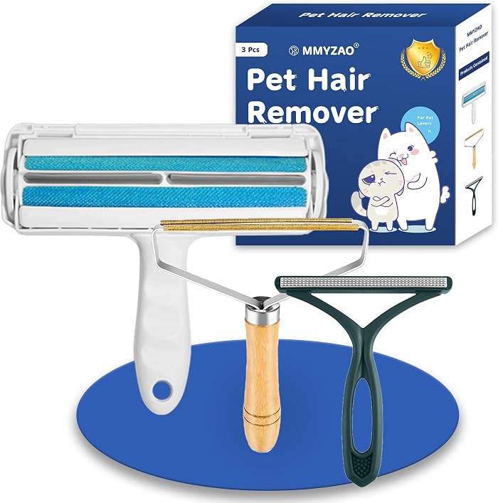 Mmyzao Brosse Anti Poils Animaux 3Pcs