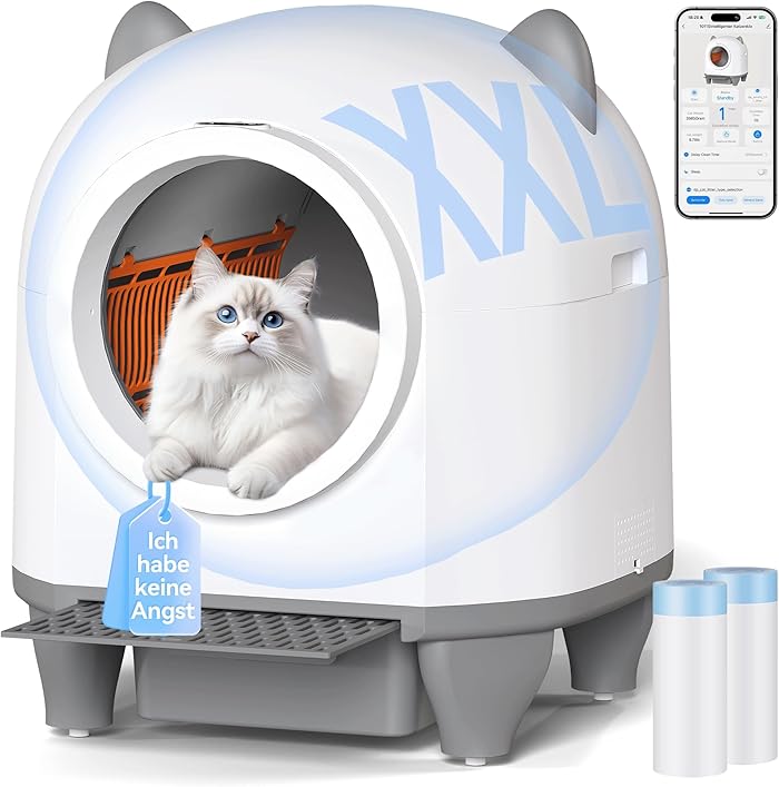 Devoko Automatic Self-Cleaning Cat Litter, XXL 90L Cat Litter Tray