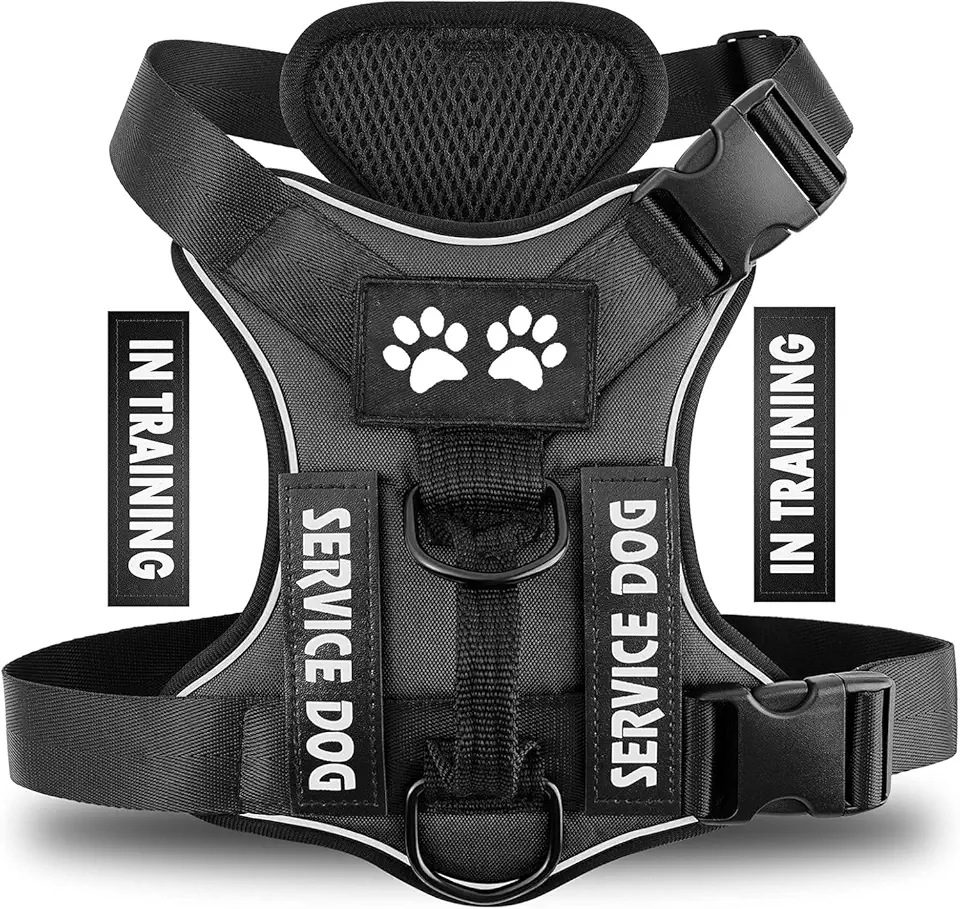 Dog Harness Reflective Breathable with Front Tie and Safety Control Handle