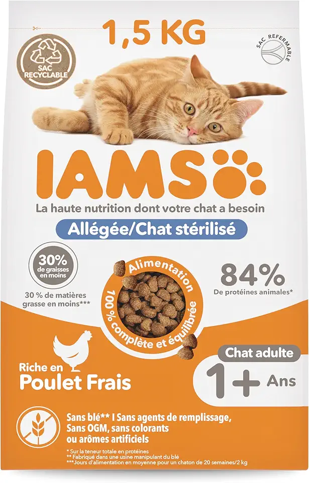 IAMS Advanced Nutrition Lightweight Dry Food - Suitable for Sterilized Cats