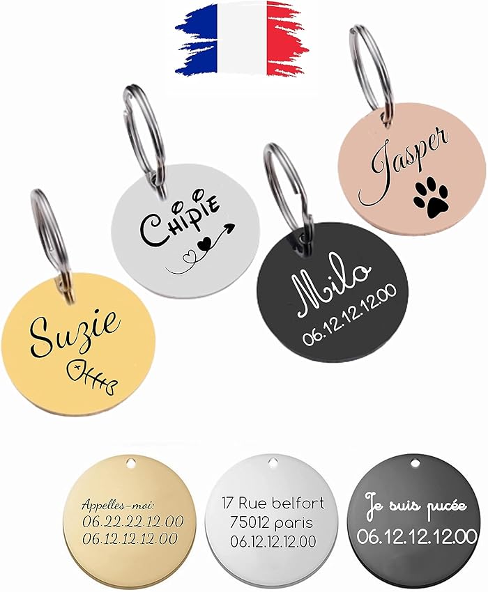 Médailles d'identification pour chiens et chats