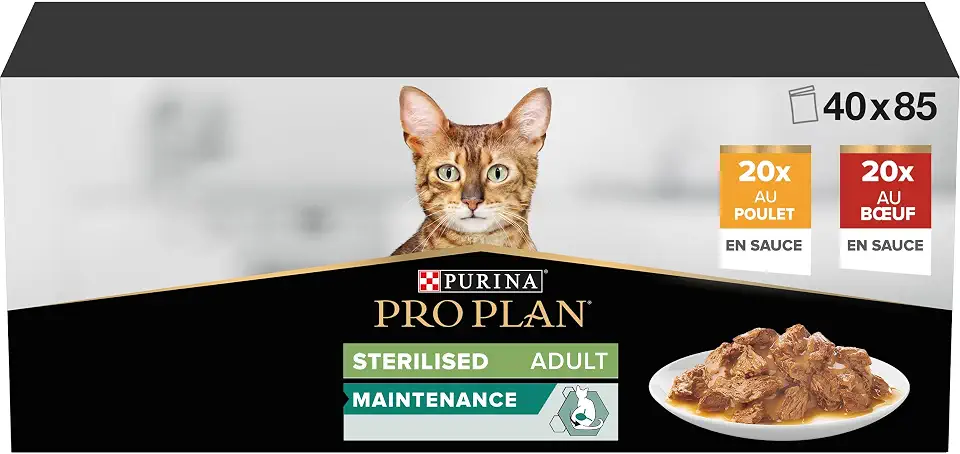 Purina Pro Plan Adult Sterilised Maintenance Chicken Beef Sachets