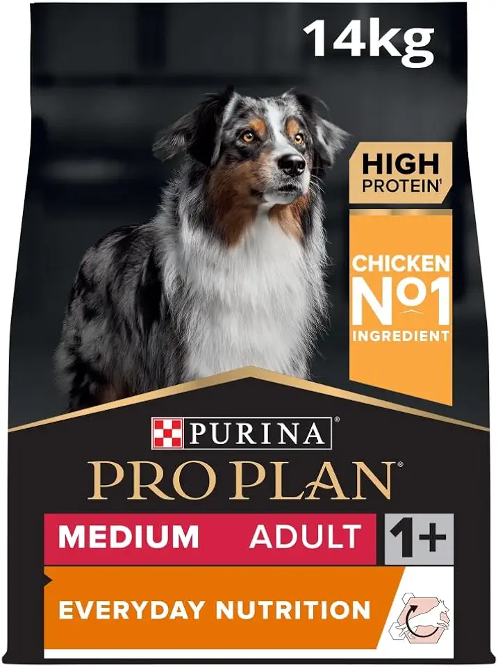 PURINA PRO PLAN Everyday Nutrition Medium Adult Dog Food Rich in Chicken Promotes Healthy Maintenance Bag 14 kg